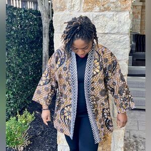 Brown Vine Light weight Over-sized Jacket/Duster